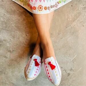 Solana Artisanal Espadrille Mules Size 9